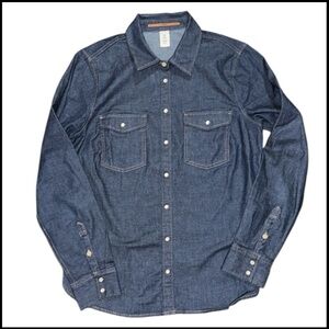 🄷&🄼 Denim Shirt with snaps Size 8